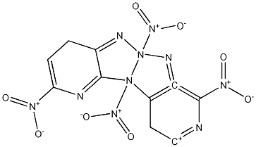 2,4,8,10-Tetranitro-7H-pyrido[3'',4'':4',5'][1,2,3]triazolo[2',1':2,3][1,2,3]triazolo[4,5-b]pyridin-6-ium Structure