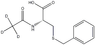 N-(Acetyl-d3)-S-benzyl-L-cysteine 结构式