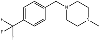 1-methyl-4-(4-(trifluoromethyl)benzyl)piperazine Struktur