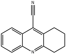 1,2,3,4-四氢丫啶-9-腈 结构式
