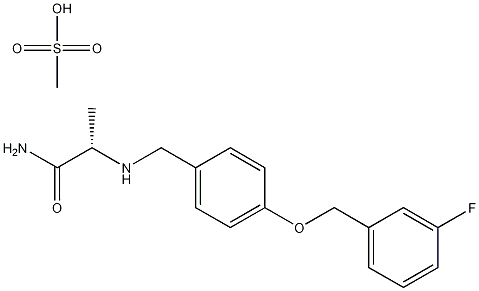 沙芬酰胺甲磺酸盐,202825-46-5,结构式