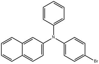 N-(4-溴苯基)-N-苯基-2-萘胺, 204065-88-3, 结构式