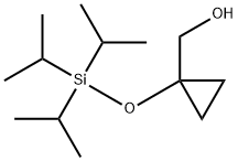 1-(トリイソプロピルシリルオキシ)シクロプロピルメタノール 化学構造式