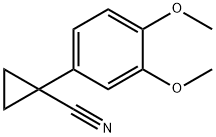 1-(3,4-二甲氧基苯基)环丙烷甲腈,20802-15-7,结构式