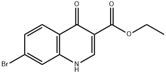 ethyl 7-bromo-4-oxo-1,4-dihydroquinoline-3-carboxylate Struktur