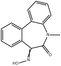 (E)-7-(肟基)-5-甲基-5H-二苯并[B,D]氮杂卓-6(7H) - 酮,209984-31-6,结构式