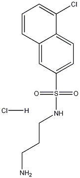 N-(3-Aminopropyl)-5-chloro-2-naphthalenesulfonamide Hydrochloride 结构式