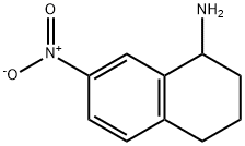 7-nitro-1,2,3,4-tetrahydronaphthalen-1-amine 化学構造式