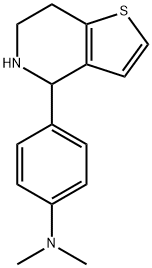 N,N-Dimethyl-4-(4,5,6,7-tetrahydrothieno[3,2-c]pyridin-4-yl)benzenamine 结构式