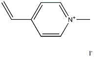 Pyridinium, 1-methyl-4-vinyl-, iodide Structure