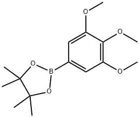 4,4,5,5-Tetramethyl-2-(3,4,5-trimethoxyphenyl)-1,3,2-dioxaborolane Struktur