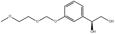 (1S)-1-[3-[(2-Methoxyethoxy)methoxy]phenyl]-1,2-ethanediol Structure