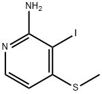 2-氨基-3-碘-4-甲硫基吡啶,215526-99-1,结构式