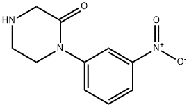 1-(3-硝基苯基)哌嗪-2-酮, 215649-84-6, 结构式