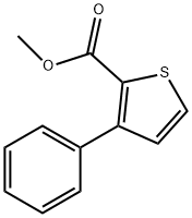 3-フェニルチオフェン-2-カルボン酸メチルエステル 化学構造式