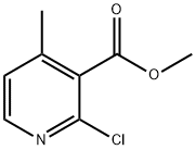2-氯-4-甲基烟酸甲酯 结构式
