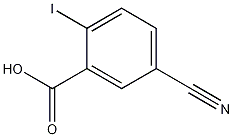 5-CYANO-2-IODOBENZOIC ACID Structure