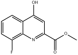 Methyl 8-fluoro-4-hydroxyquinoline-2-carboxylate Struktur