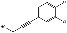 3-(3,4-二氯苯基)-2-丙炔-1-醇 结构式