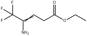 4-氨基-5,5,5-三氟-3-戊烯酸乙酯,220719-76-6,结构式