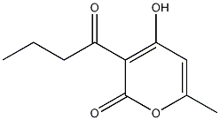 3-Butyryl-4-hydroxy-6-methyl-2H-pyran-2-one Structure