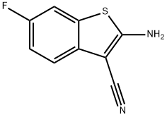 2-氨基-6-氟苯并[B]噻吩-3-甲腈, 221061-09-2, 结构式
