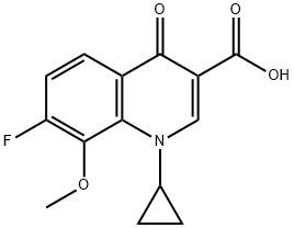 1-cyclopropyl-7-fluoro-8-methoxy-4-oxo-1,4-dihydroquinoline-3-carboxylic acid