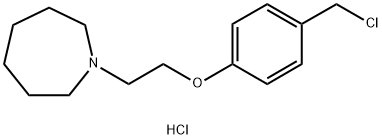 1-(2-(4-(氯甲基)苯氧基)乙基)氮杂环庚烷盐酸盐,223251-25-0,结构式