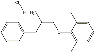 ALPHA-[(2,6-DIMETHYLPHENOXY)METHYL]-BENZENEETHANAMINE HYDROCHLORIDE Structure