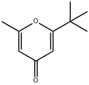 2-Tert-butyl-6-methyl-4H-pyran-4-one 化学構造式