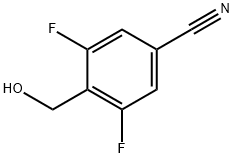 3,5-二氟-4-(羟基甲基)苯甲腈 结构式