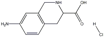 7-Amino-1,2,3,4-tetrahydro-3-isoquinolinecarboxylic acidhydrochloride Structure