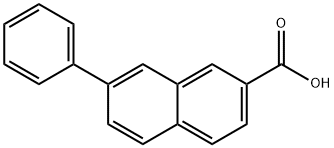 7-Phenylnaphthalene-2-carboxylic acid 结构式