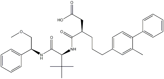 230961-21-4 (R)-3-((S)-1-((S)-2-methoxy-1-phenylethylamino)-3,3-dimethyl-1-oxobutan-2-ylcarbamoyl)-6-(2-methylbiphenyl-4-yl)hexanoic acid