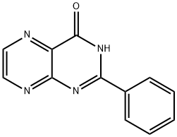 2-Phenyl-4-hydroxypteridine Structure