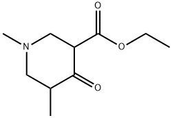 1,5-Dimethyl-4-oxo-piperidine-3-carboxylic acid ethyl ester,23618-50-0,结构式