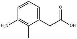 2-(3-amino-2-methylphenyl)acetic acid Struktur