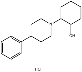 Cyclohexanol, 2-(4-phenylpiperidino)-, hydrochloride,23965-53-9,结构式