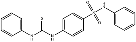 N-苯基-4-(3-苯基硫代脲基)苯磺酰胺, 245342-14-7, 结构式