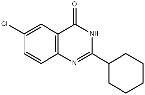 6-chloro-2-cyclohexylquinazolin-4(3H)-one Struktur