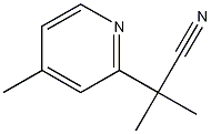 2-Methyl-2-(4-methylpyridin-2-yl)propanenitrile Struktur