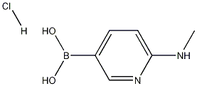 6-(methylamino)pyridin-3-ylboronic acid hydrochloride Structure