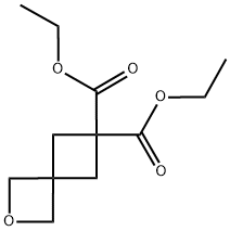 diethyl 2-oxaspiro[3.3]heptane-6,6-dicarboxylate 化学構造式
