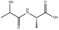 N-(2-Mercapto-1-oxopropyl)-L-alanine,26843-61-8,结构式