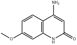 4-Amino-7-methoxyquinoline-2-one Struktur