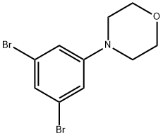 4-(3,5-二溴苯基)吗啉 结构式