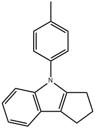 4-p-tolyl-1,2,3,4-tetrahydrocyclopenta[b]indole Struktur