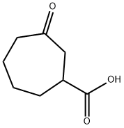 3-oxocycloheptanecarboxylic acid Structure