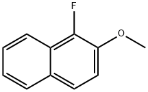 1-Fluoro-2-methoxynaphthalene 化学構造式