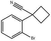 1-(2-Bromophenyl)-cyclobutanecarbonitrile Structure